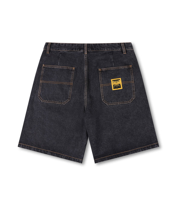 FORMER REYNOLDS 21" DENIM WALKSHORT - WASHED BLACK
