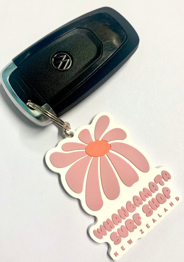 WHANGAMATA SURF SHOP FLOWER KEY CHAIN