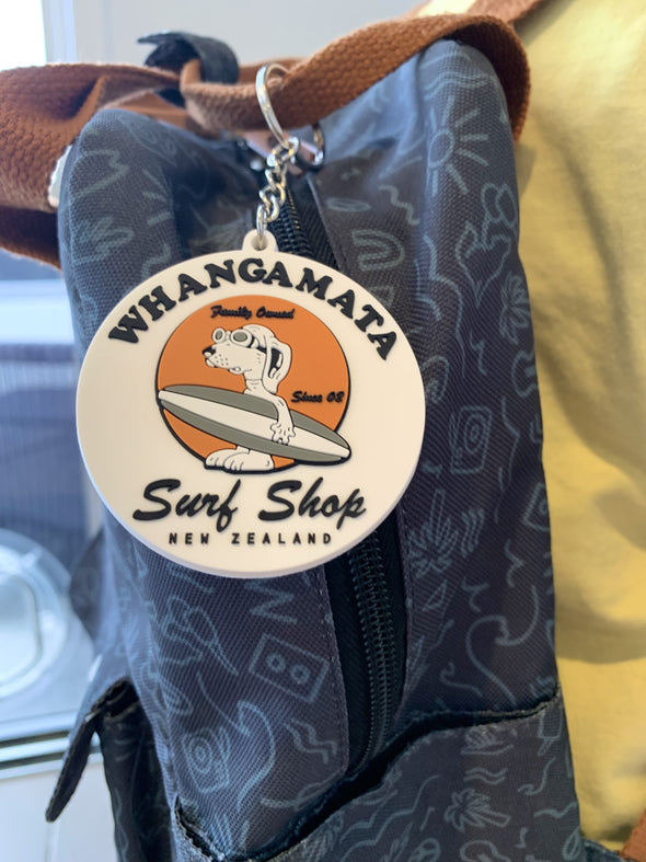 WHANGAMATA SURF SHOP SURF DOG KEY CHAIN