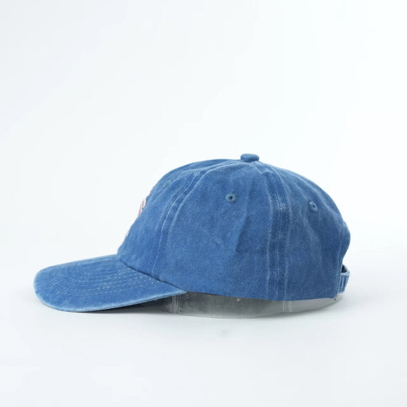 WHANGAMATA SURF SHOP FLOWER LOGO CAP - FADED BLUE