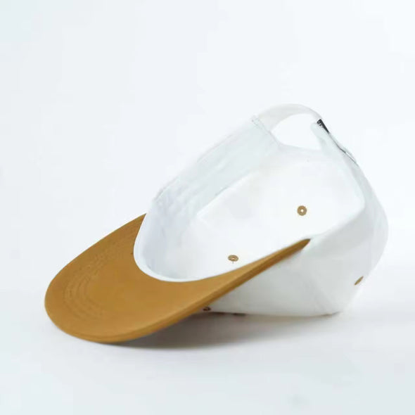 WHANGAMATA SURF SHOP SURF DOG CAP - WHITE/BROWN