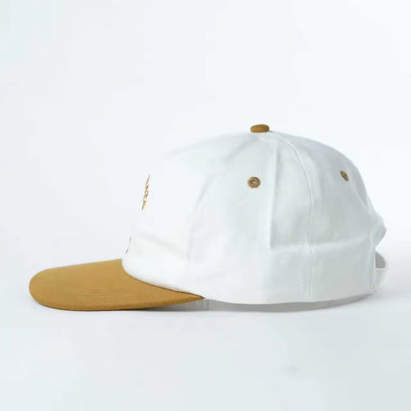 WHANGAMATA SURF SHOP SURF DOG CAP - WHITE/BROWN