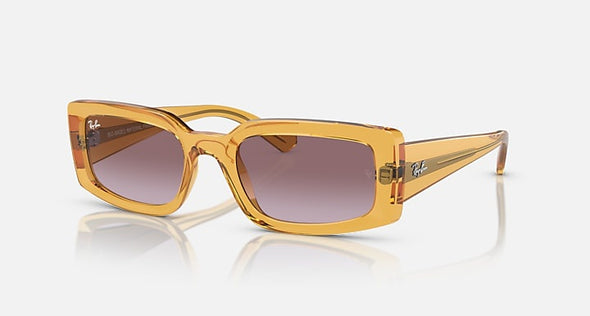RAYBAN KILIANE TRANSPARENT YELLOW WITH GRADIENT VIOLET