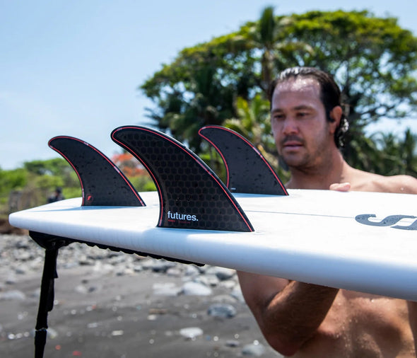 FUTURES JORDY SMITH HC TRI FIN SET - BLACK/RED