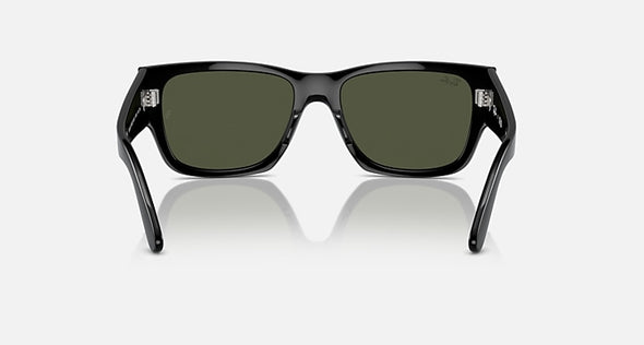 RAYBAN CARLOS BLACK W/ POLARIZED GREEN