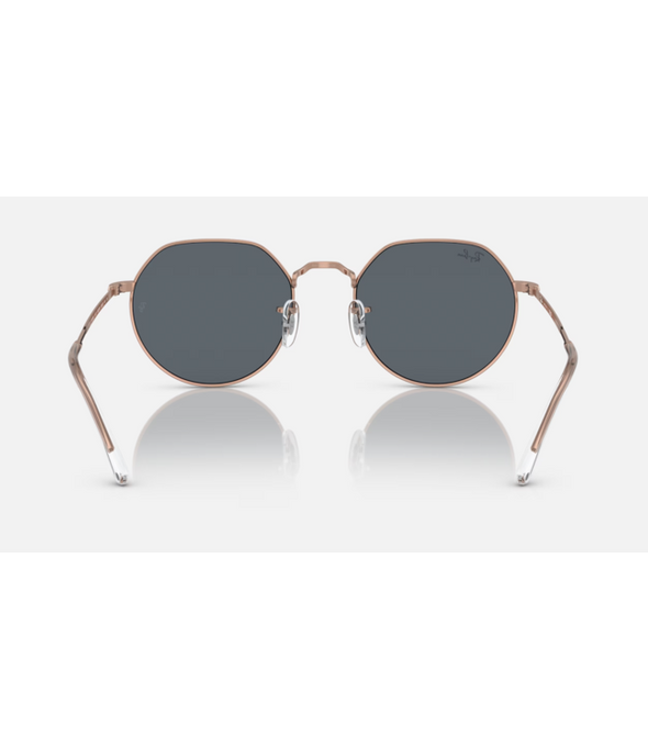 RAYBAN JACK ROSE GOLD W/ BLUE