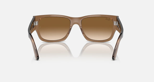 RAYBAN CARLOS TRANSPARENT LIGHT BROWN W/ CLEAR GRADIENT BROWN