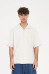 HUFFER MENS CABANA BOX SHIRT - PUTTY