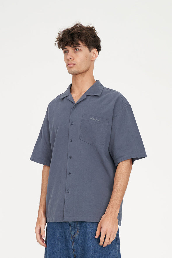 HUFFER CABANA BOX SHIRT - SLATE