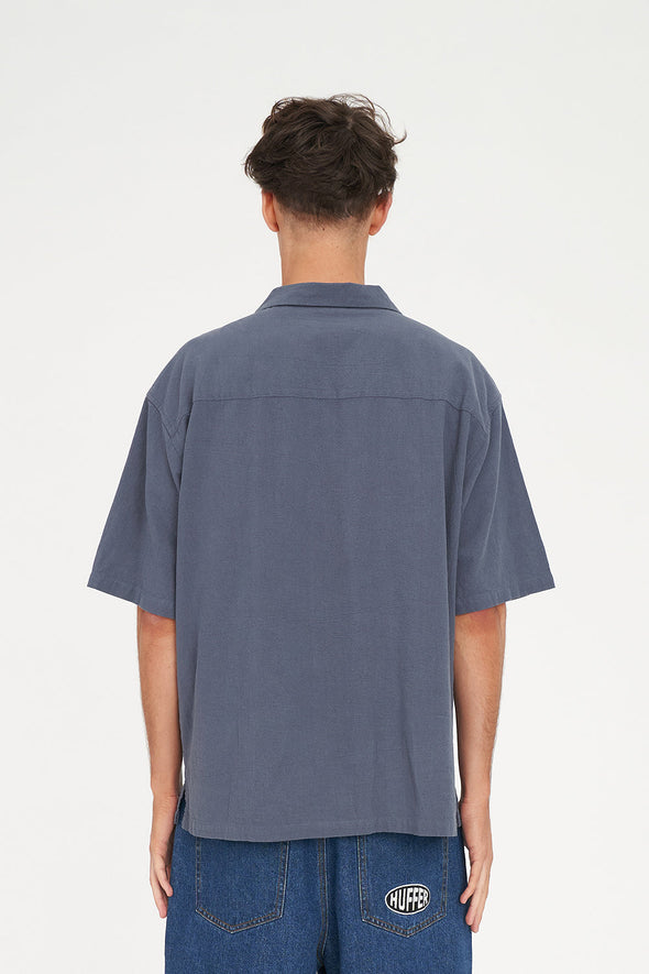 HUFFER CABANA BOX SHIRT - SLATE
