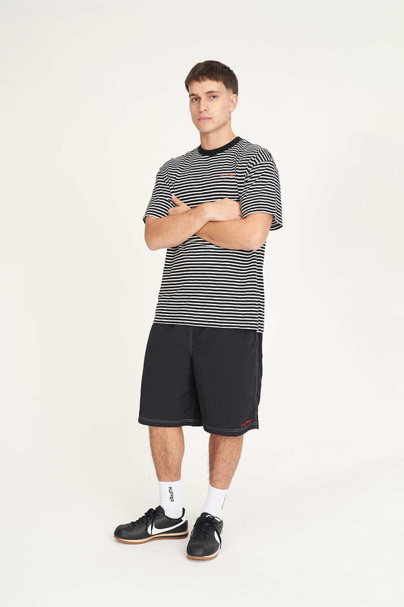 HUFFER TIDE STITCHED SHORT - BLACK