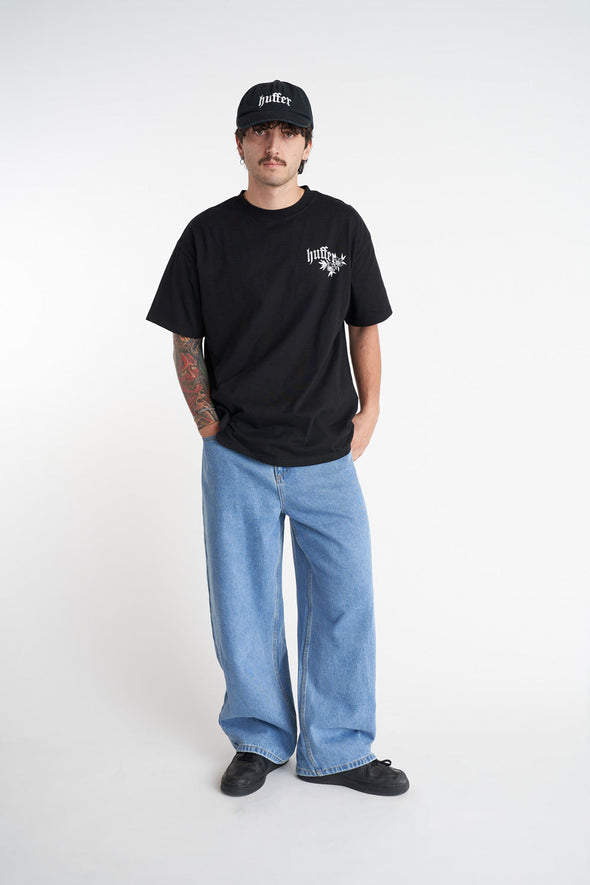 HUFFER BLOCK TEE 220/INKED - BLACK