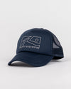 RUSTY BOXED OUT TRUCKER CAP - NVB