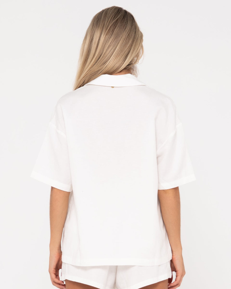 RUSTY PALM SPRINGS CAPRI PANELLED OVERSHIRT - SNW – Whangamata Surf Shop