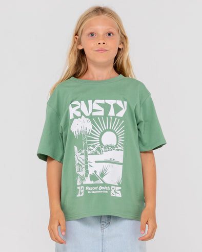 RUSTY BY THE BAY OVERSIZE TEE GIRLS - FPS