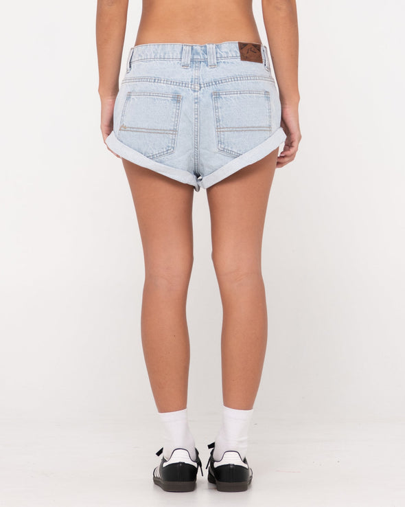 RUSTY PHEONIX LOW RISE DENIM MINI SHORT - SBH