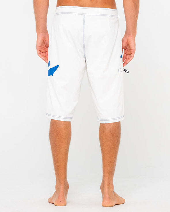 RUSTY FIXED COMPETITION REVOLUTION BOARDSHORT - WHT