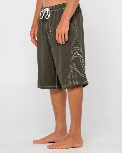 RUSTY TOMBSTONES HYBRID WAIST BOARDSHORT - AMG