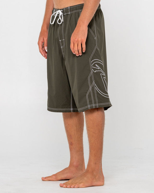 RUSTY TOMBSTONES HYBRID WAIST BOARDSHORT - AMG