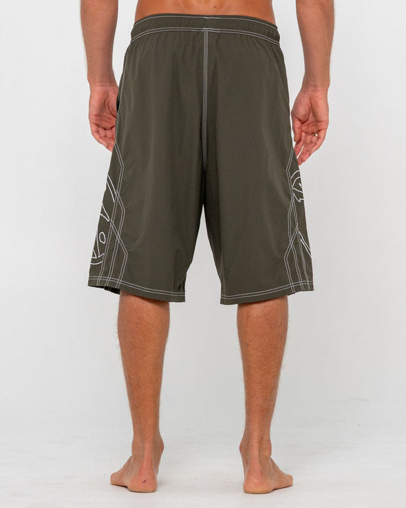 RUSTY TOMBSTONES HYBRID WAIST BOARDSHORT - AMG