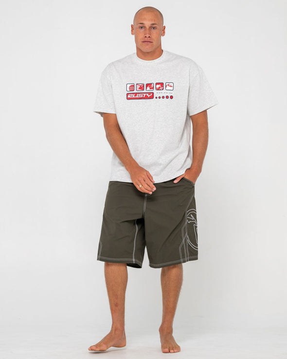 RUSTY TOMBSTONES HYBRID WAIST BOARDSHORT - AMG