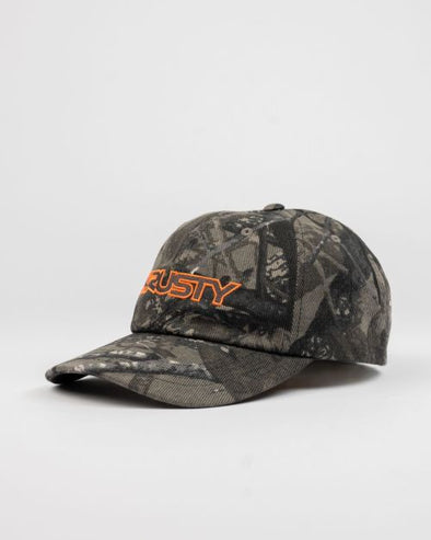 RUSTY DEAD END DAD CAP - GREY CAMO