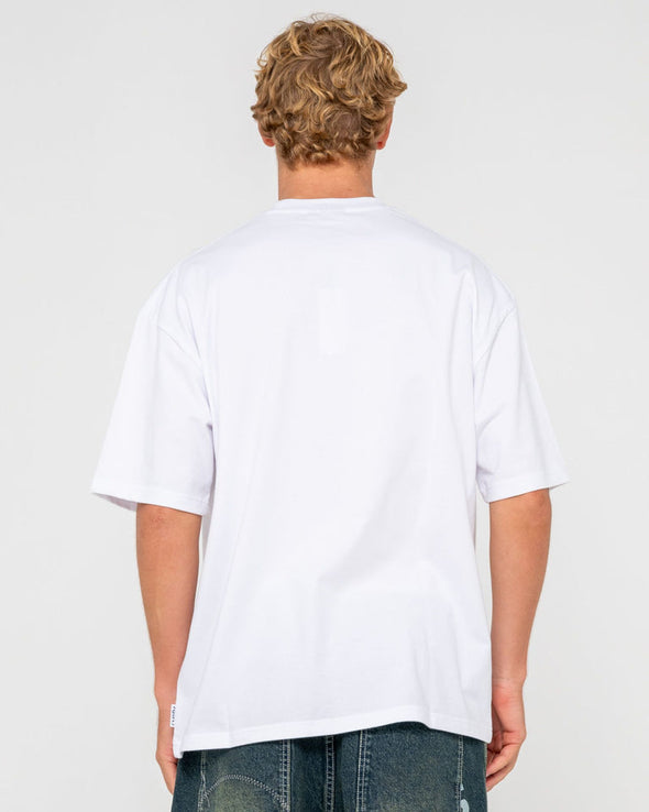 RUSTY TIDAL KOMBAT SHORT SLEEVE TEE - WH2
