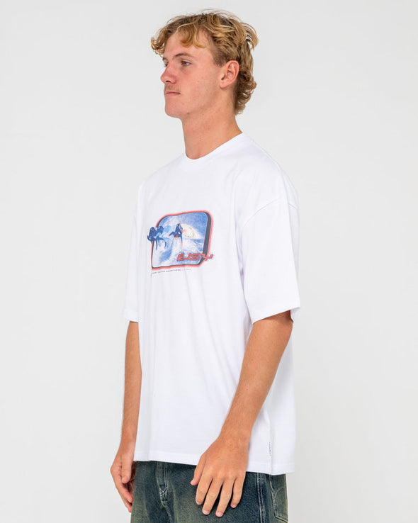 RUSTY TIDAL KOMBAT SHORT SLEEVE TEE - WH2