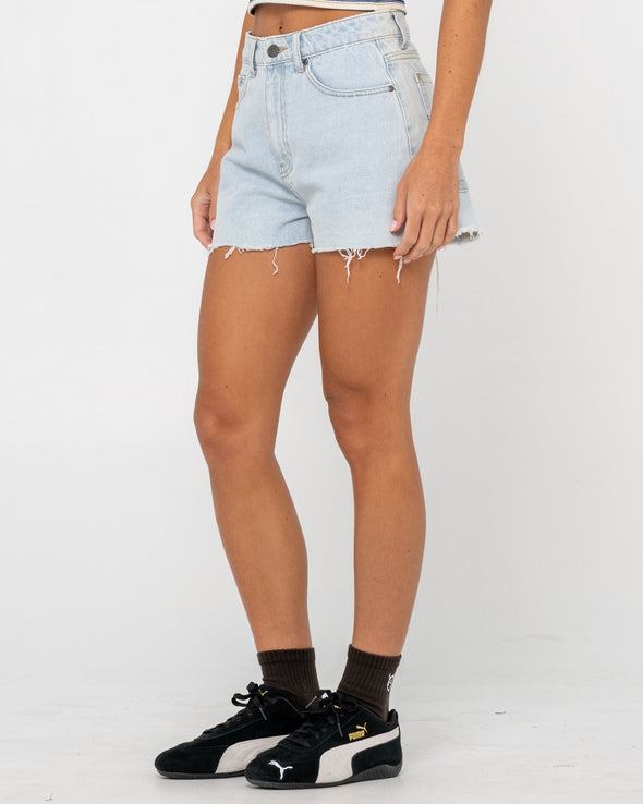 RUSTY PENNY KICK FLARE DENIM SHORT - SBH