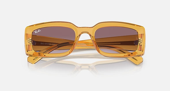 RAYBAN KILIANE TRANSPARENT YELLOW WITH GRADIENT VIOLET