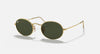 RAYBAN OVAL ARISTA W/ G-15 GREEN