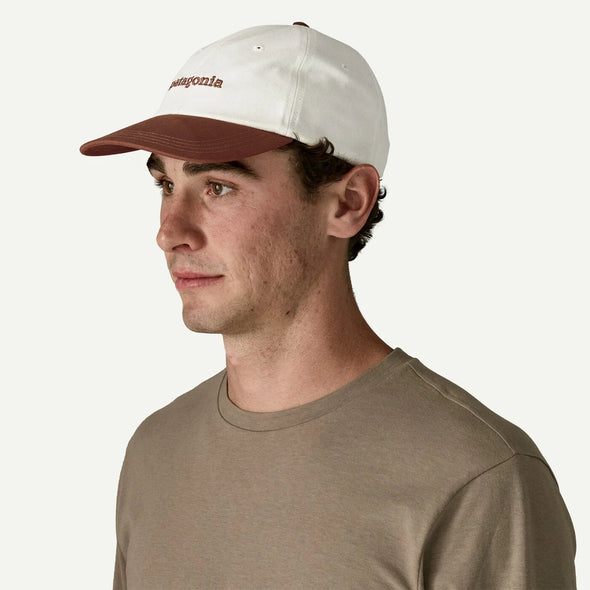 PATAGONIA FITZ ROY ICON TRAD CAP - TEXT LOGO: DRIED VANILLA