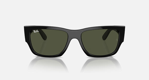 RAYBAN CARLOS BLACK W/ POLARIZED GREEN