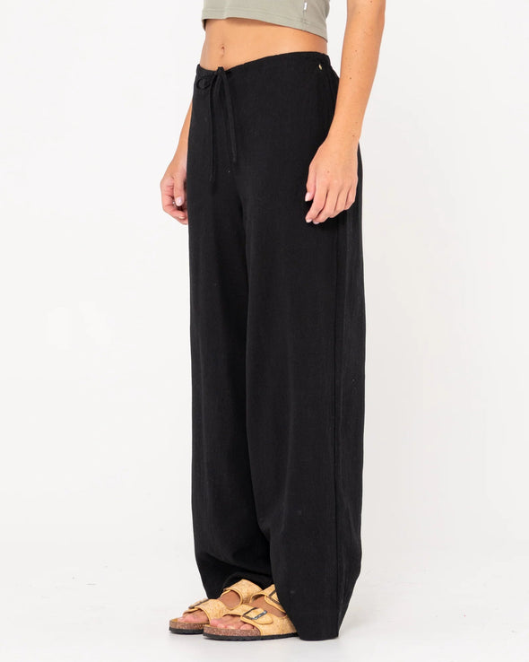 RUSTY ZANZIBAR MID RISE PANT - BLACK