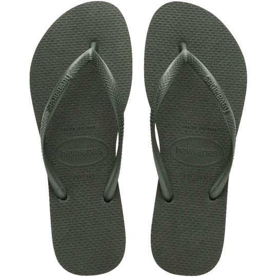 HAVAIANAS SLIM - GREEN OLIVE