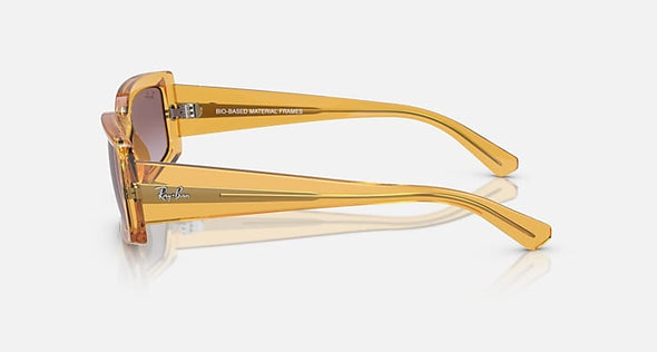 RAYBAN KILIANE TRANSPARENT YELLOW WITH GRADIENT VIOLET