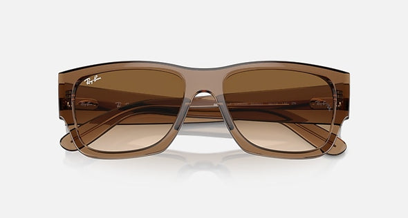 RAYBAN CARLOS TRANSPARENT LIGHT BROWN W/ CLEAR GRADIENT BROWN