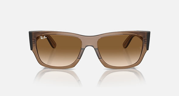 RAYBAN CARLOS TRANSPARENT LIGHT BROWN W/ CLEAR GRADIENT BROWN