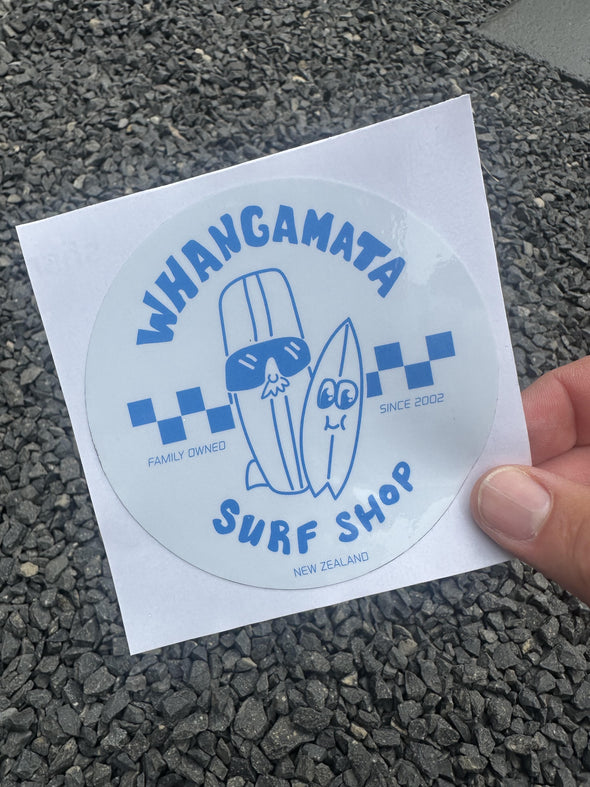 WHANGAMATA SURF SHOP SURF DUDES STICKER