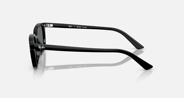 RAYBAN ZAYA BLACK W/ DARK GREY POLARIZED