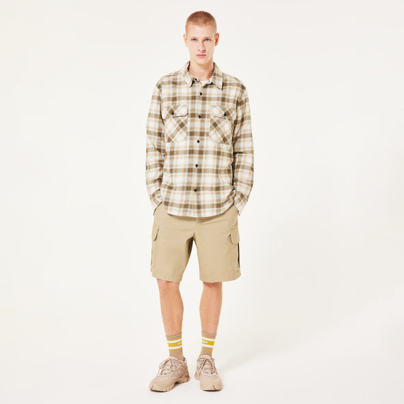 OAKLEY 90'S PLAID LS SHIRT - MIST/PEBBLE/ARMY G CHECK