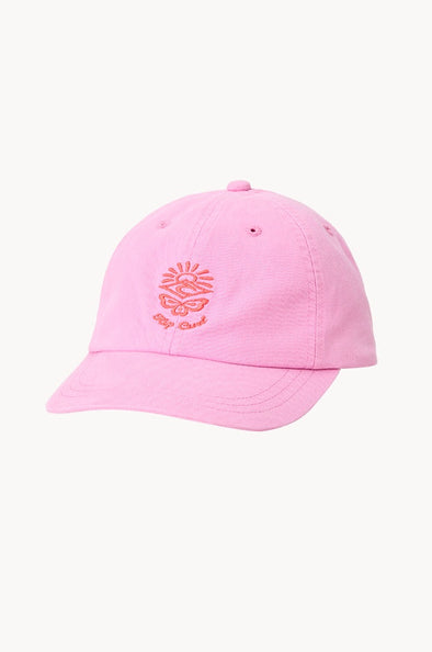 RIP CURL WASHED TWILL CAP-GIRL - BRIGHT PINK