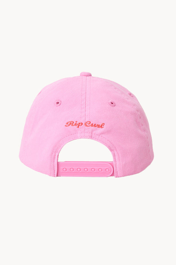 RIP CURL WASHED TWILL CAP-GIRL - BRIGHT PINK