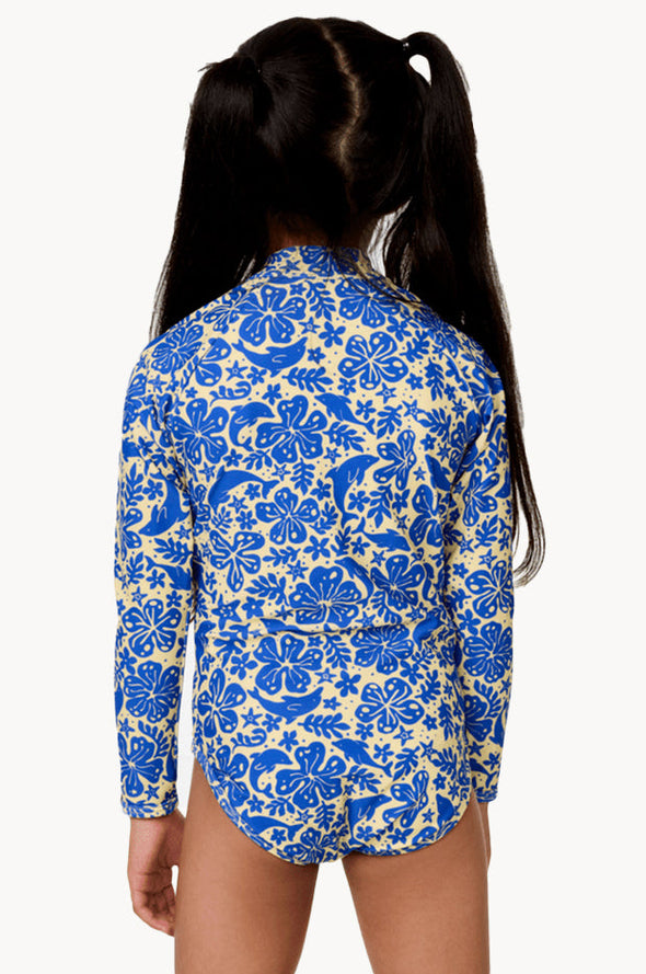 RIP CURL SUN AND SWELL LS SURFSUIT-GIRL - BLUE