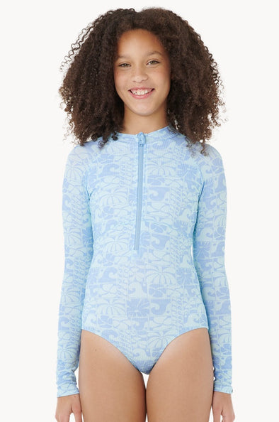 RIP CURL AOTS OCEANIC LS SURFSUIT-GIRL - TEAL