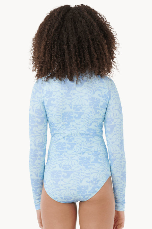 RIP CURL AOTS OCEANIC LS SURFSUIT-GIRL - TEAL