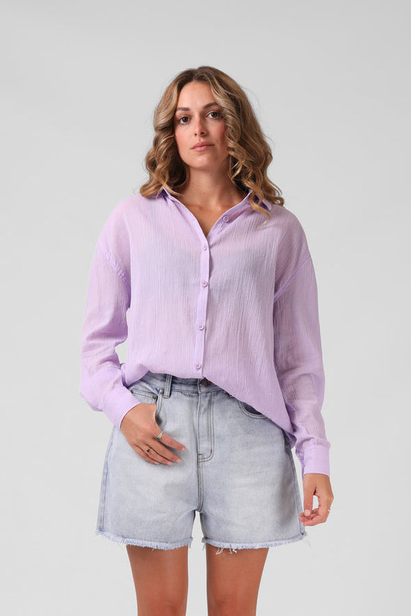 RPM HAVANA SHIRT - PASTEL LILAC