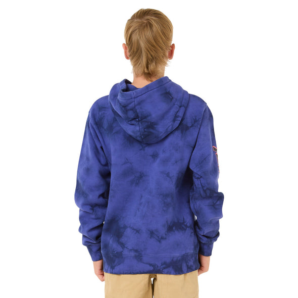 RIP CURL RAW ENERGY TIE DYE HOOD-BOY - WILD BERRY