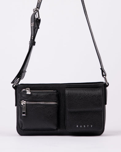 RUSTY DESTINY CROSSBODY BAG - BLACK