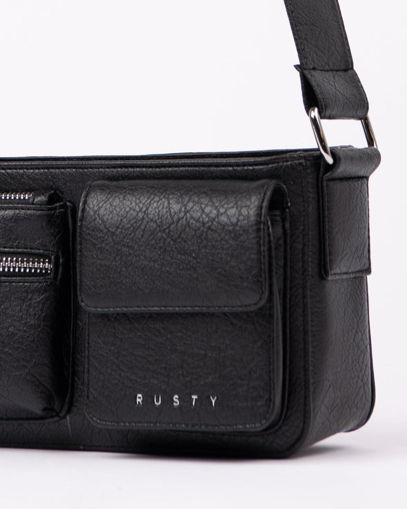 RUSTY DESTINY CROSSBODY BAG - BLACK